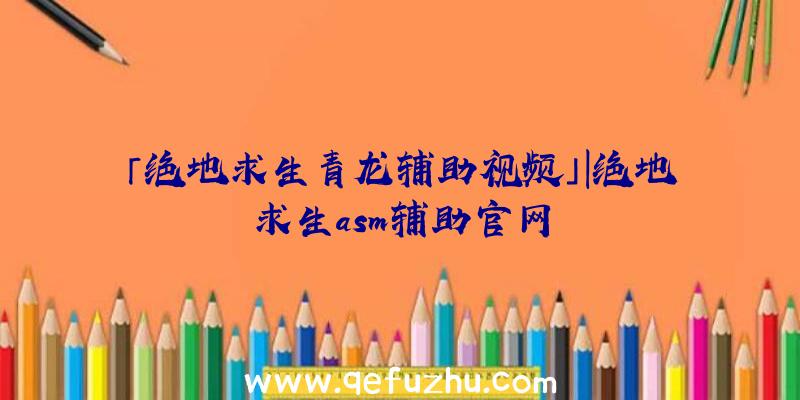 「绝地求生青龙辅助视频」|绝地求生asm辅助官网